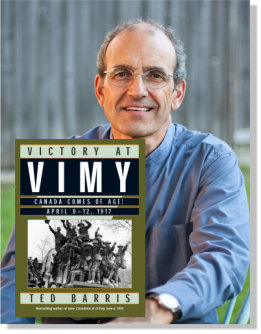 Ted Barris with Vimy cover